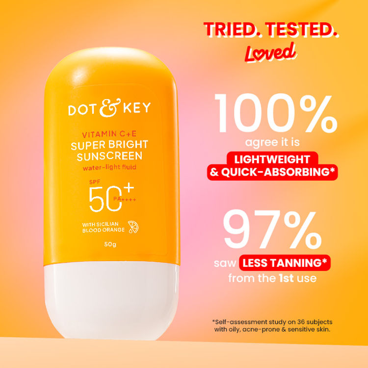 Dot & Key Vitamin C + E Super Bright Sunscreen, SPF 50+ PA++++ In-Vivo Tested
(80g)