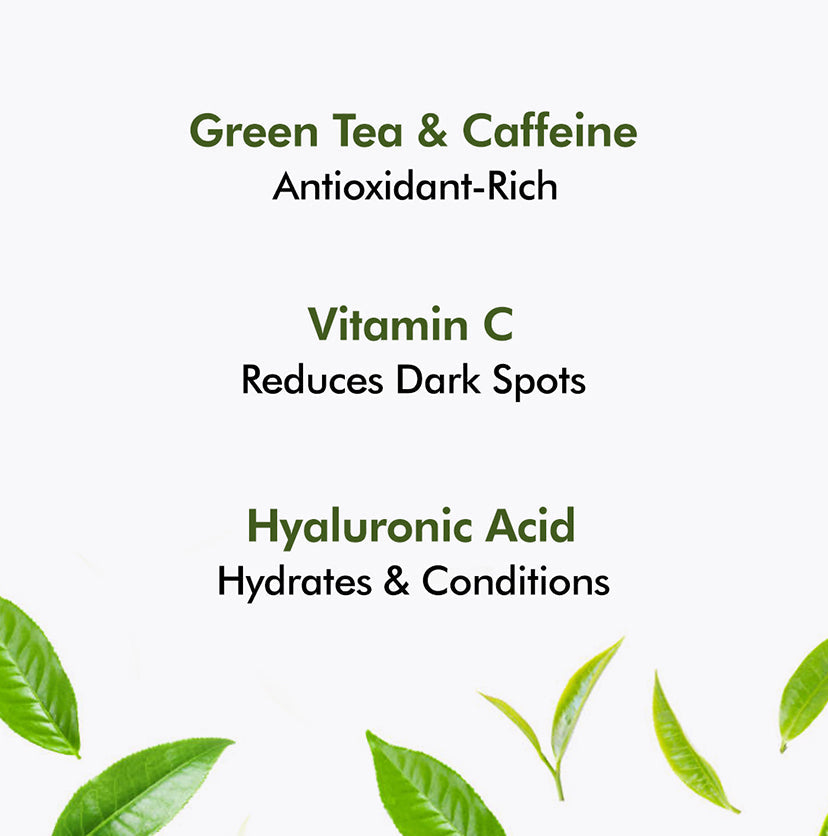Mcaffeine Green Tea Face Wash with Vitamin C & Hyaluronic Acid - 100 ml