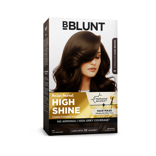 BBLUNT High Shine Conditioning Hair Colour - Chocolate Dark Brown (Shade 3)