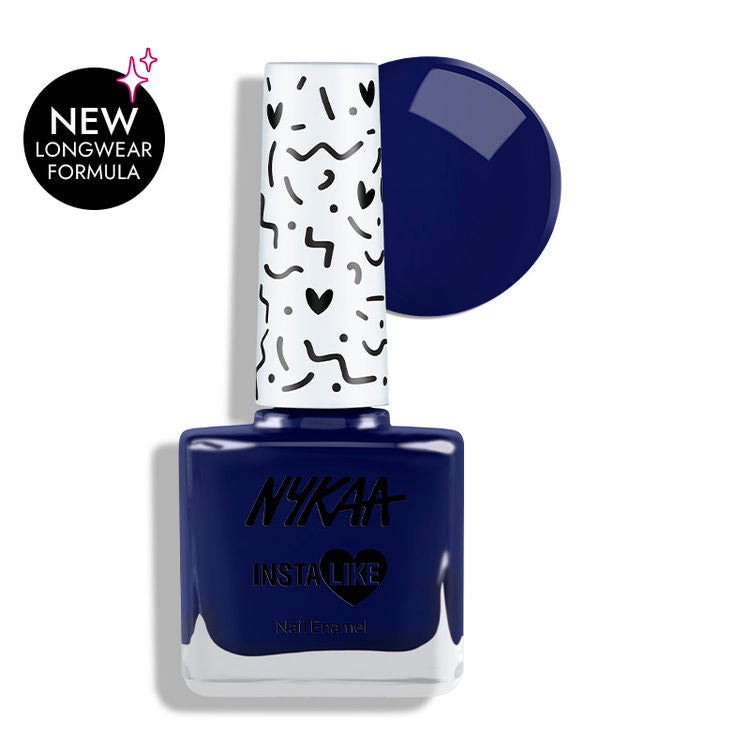 Nykaa InstaLike Long Lasting Nail Enamel - Sapphire Dreams 474 (9ml)