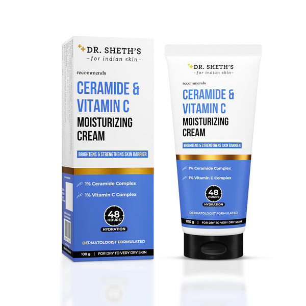 Dr. Sheth's Ceramide & Vitamin C Moisturizing Cream - 100g