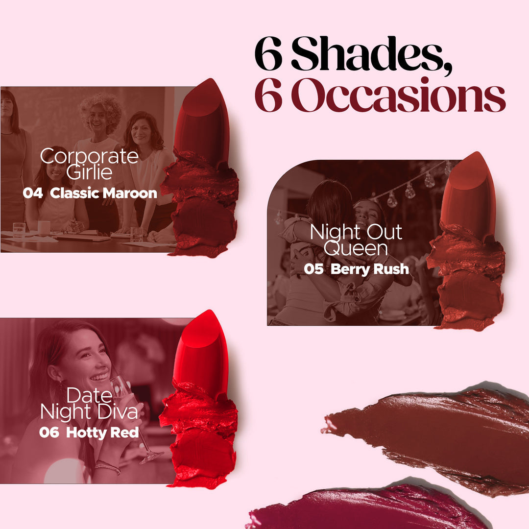 Hilary Rhoda Trap Of Matte 6 Bullet Mini Lipstick
