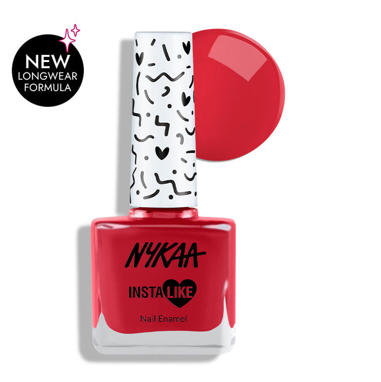 Nykaa InstaLike Long Lasting Nail Enamel - Left On Red 475
(9ml)