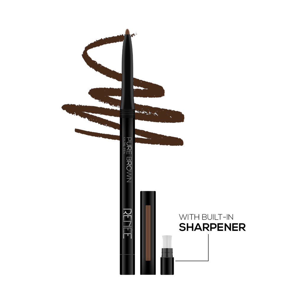 RENEE Pure Brown Kajal Pen with Sharpener