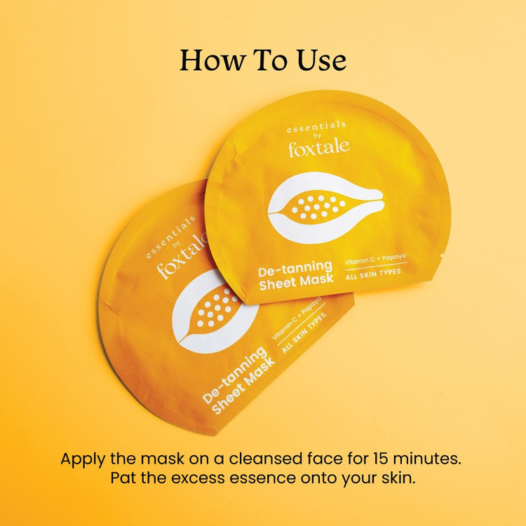 Foxtale Essentials De - Tanning Sheet Mask Vitamin C & Papaya
(20ml)