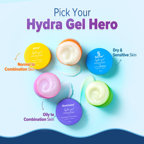 Aqualogica Illuminate + Hydra Gel Moisturizer with Wild Berries & Alpha Arbutin - 100g