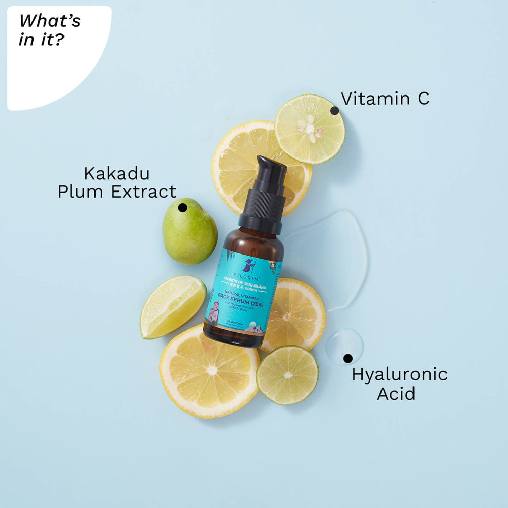 Pilgrim Natural Vitamin C Serum (20%) with Hyaluronic Acid & Kakadu Plum