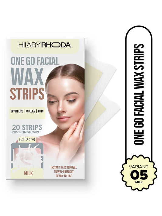 Hilary Rhoda One Go Facial Wax Strips 05 Milk