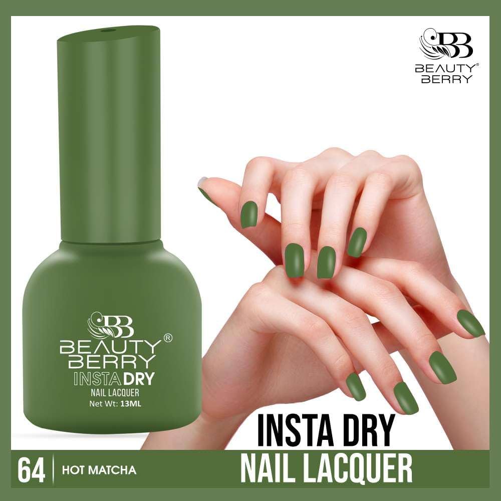 Beauty Berry Insta Dry Nail Lacquer (HOT MATCHA-64)