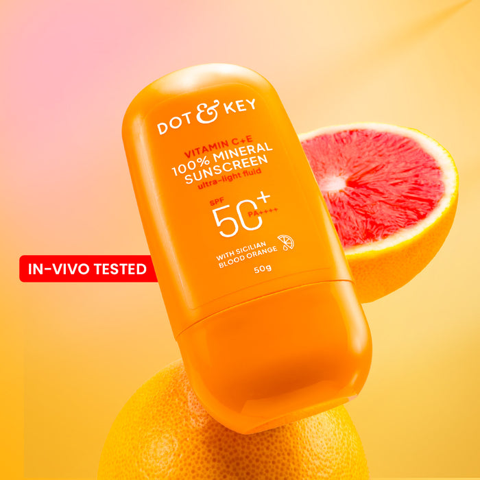 Dot & Key Vitamin C + E 100% Mineral Sunscreen IN-VIVO tested SPF 50+, PA++++