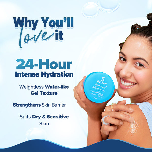 Aqualogica 5 Barrier+ Hydra Gel Moisturizer with Avocado & 5 Essential Ceramides - 200 g