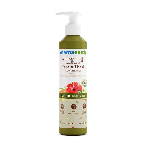 Mamaearth Kerala Thaali Conditioner with Hibiscus, Amla, Reetha and Methi Dana for Smooth, Thick & Long Hair - 250 ml