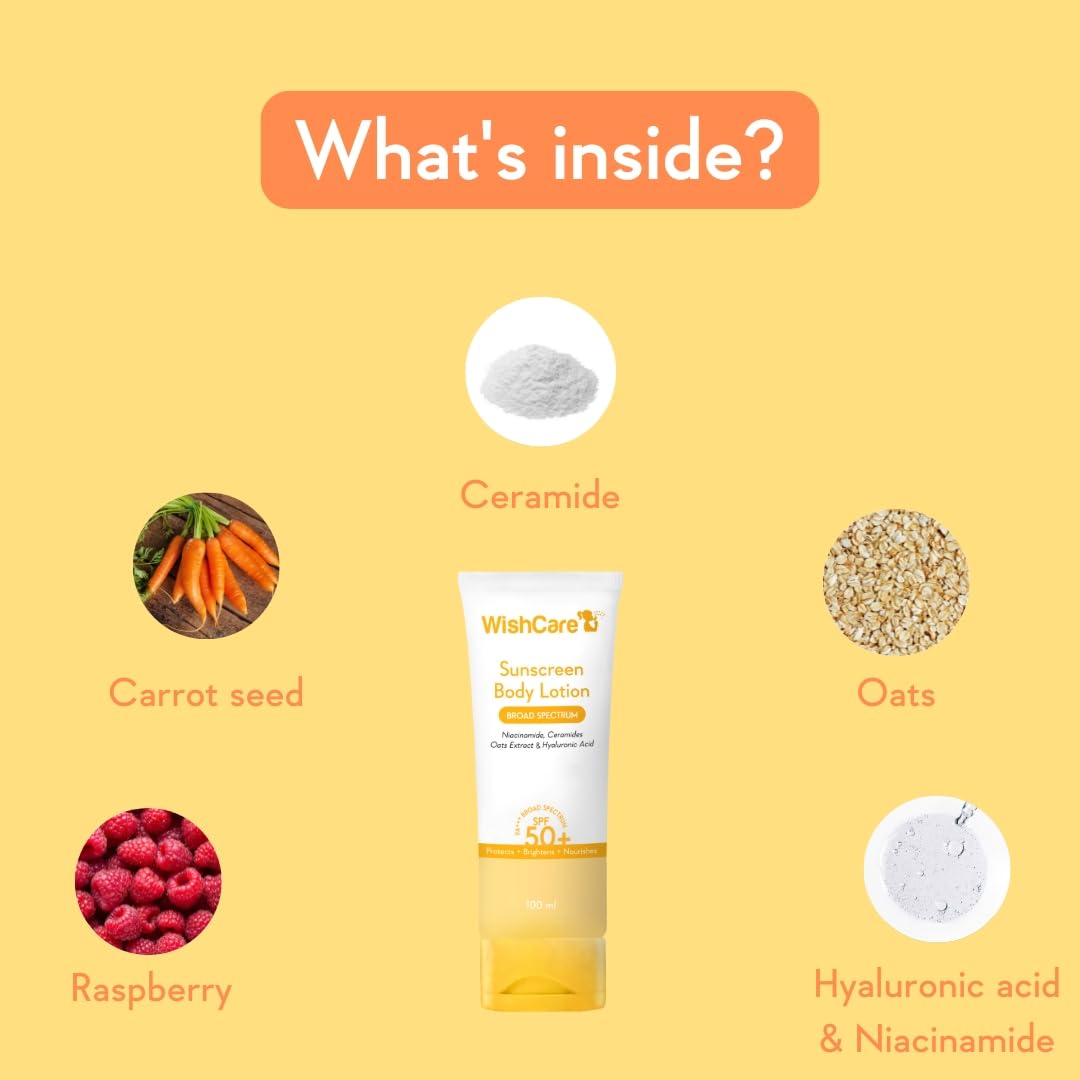 WishCare Sunscreen Body Lotion with SPF 50 PA+++ 100ml