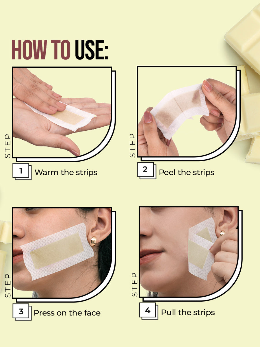 Hilary Rhoda One Go Facial Wax Strips 05 Milk