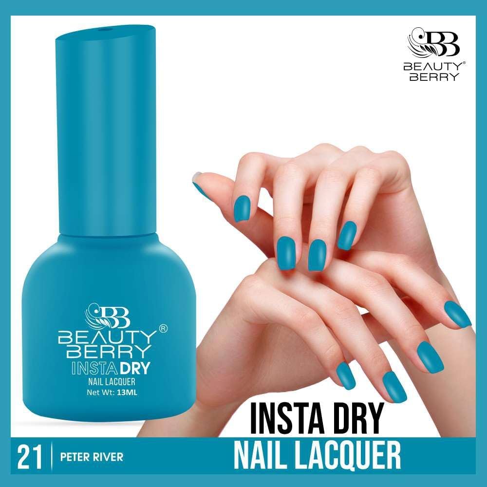 Beauty Berry Insta Dry Nail Lacquer (PETER RIVER-21)