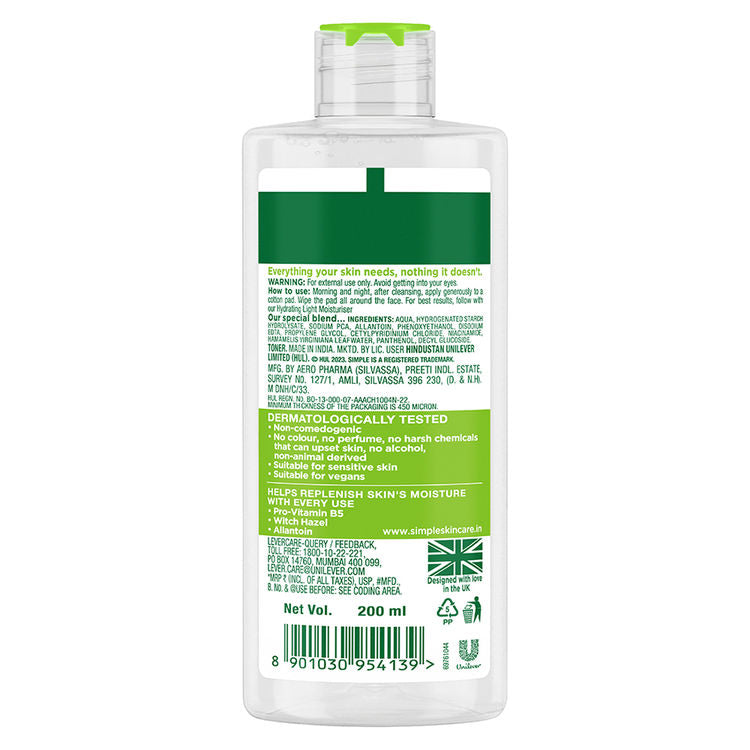 Simple kind To Skin Soothing Facial Toner (200ml)