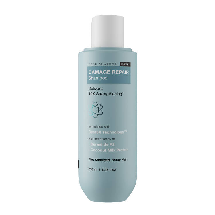 Bare Anatomy Damage Repair Shampoo for Damaged, Dry & Frizzy Hair Paraben & Sulphate Free Shampoo (250ml)