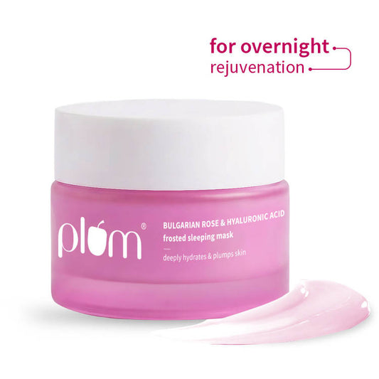 Plum Bulgarian Rose & Hyaluronic Acid Frosted Sleeping Mask (50g)