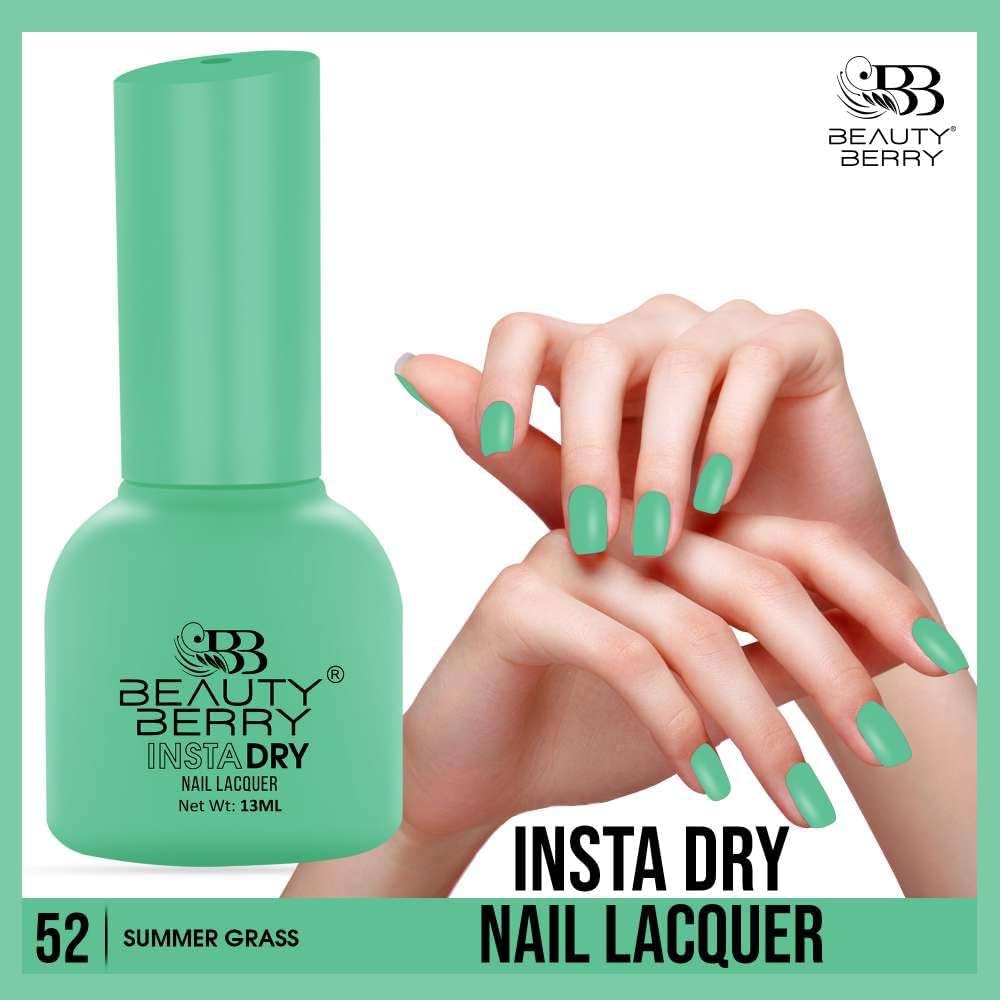 Beauty Berry Insta Dry Nail Lacquer (SUMMER GRASS-52)