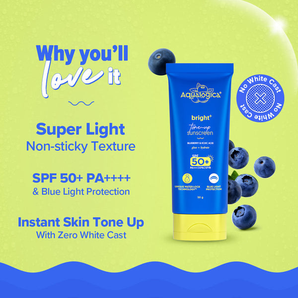 Aqualogica Bright+ Tone Up Sunscreen 50g