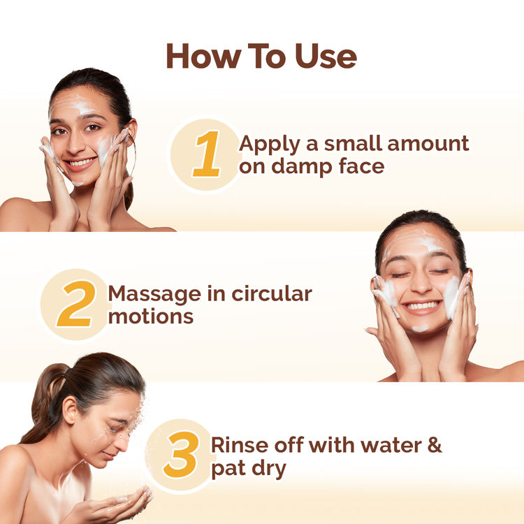 Mamaearth Ubtan Face Wash With Turmeric & Saffron For Tan Removal 100 ml (100ml)