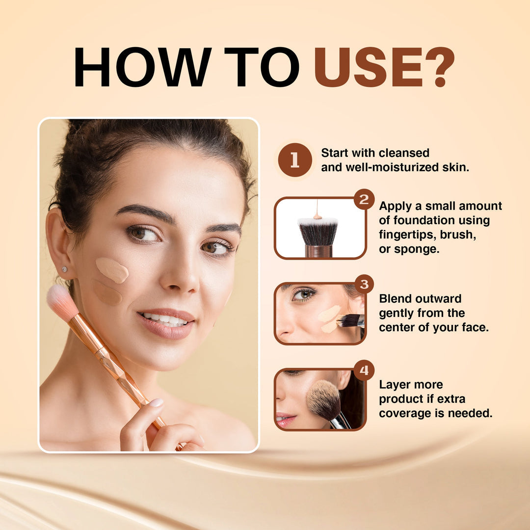 Maliao High Coverage Waterproof Base Foundation - Flawless All-Day Wear - 02 Soft Ivory