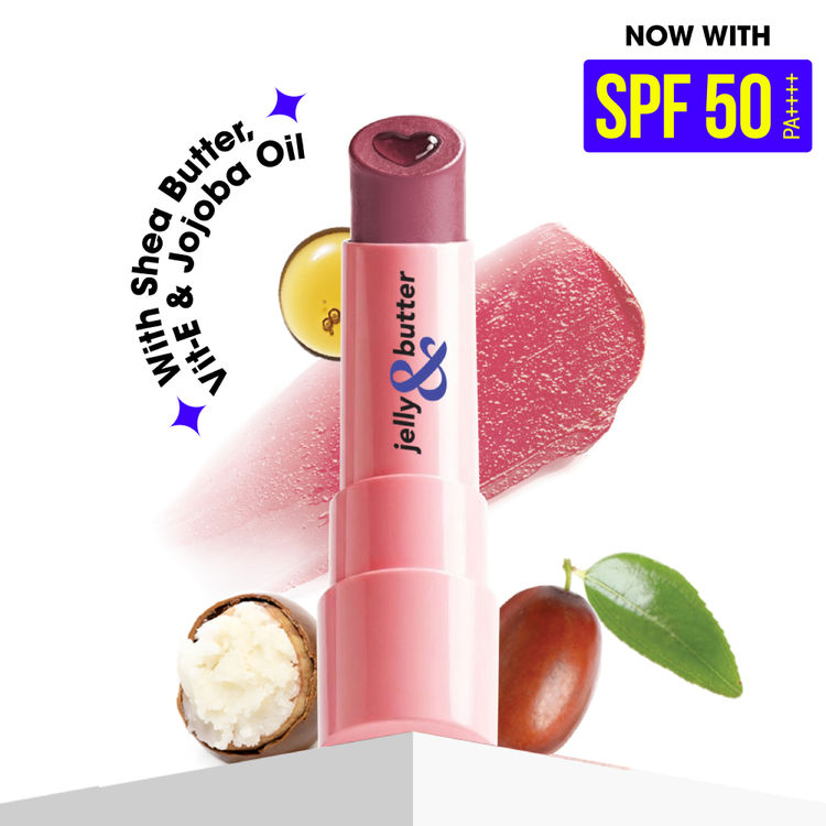 Blue Heaven Jelly & Butter SPF 50 PA ++++ Hydrating Lip Balm  (01 Dusty Rose)