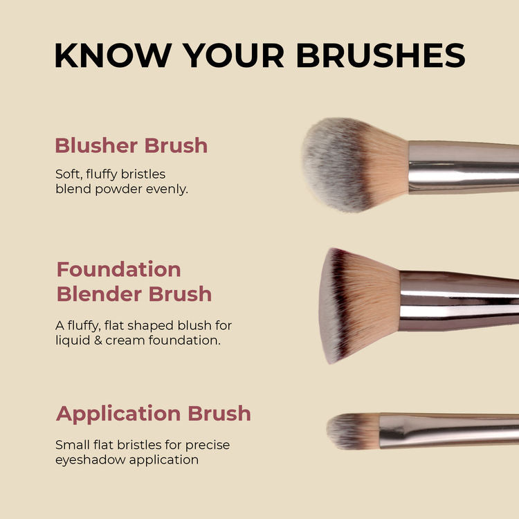 Colors Queen
Professional Face & Eye Brush Set Of 6 Brushes (BR-06)
(30g)