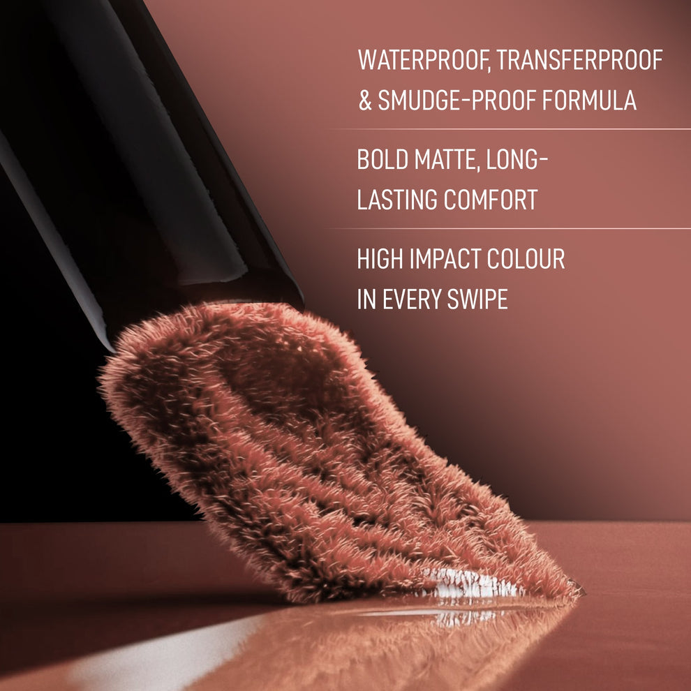 RENEE Stay With Me Matte Liquid Lipstick (01 Desire for Brown)