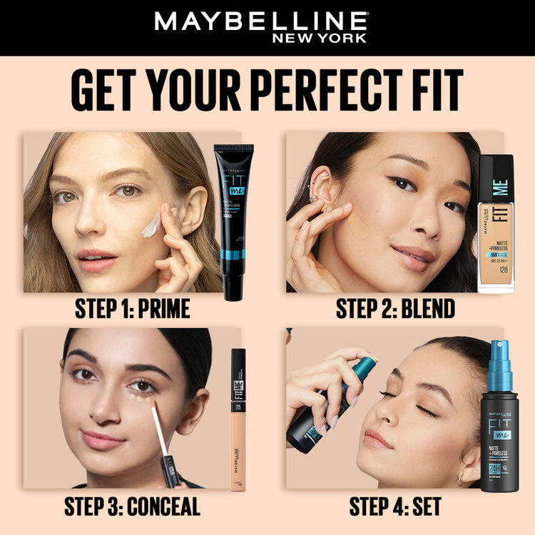 Maybelline Fit Me Matte+Poreless 16H Oil Control Foundation With SPF 22 PA++ (128 Warm Nude)(30ml)