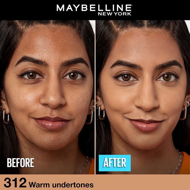 Maybelline Fit Me Matte+Poreless 16H Oil Control Foundation With SPF 22 PA++ (312 Golden)(30ml)