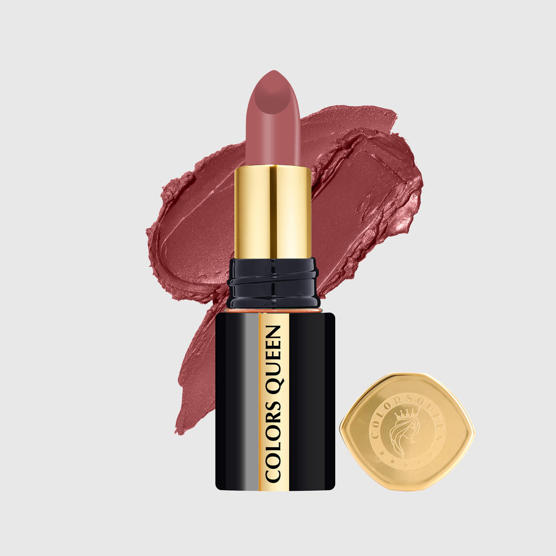 Colors Queen Luxury Matte Non-Transfer Lipstick Waterproof & Bold (02 Naughty Nudit)