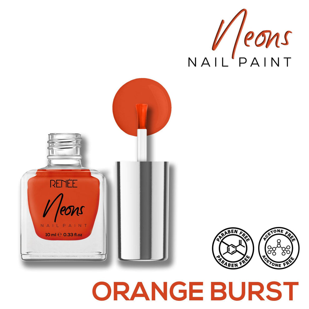 RENEE Neons Nail Paint (03 Orange Burst)