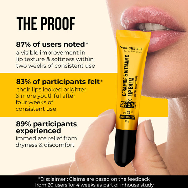 Dr. Sheth's Ceramide & Vitamin C Lip Balm - 10g