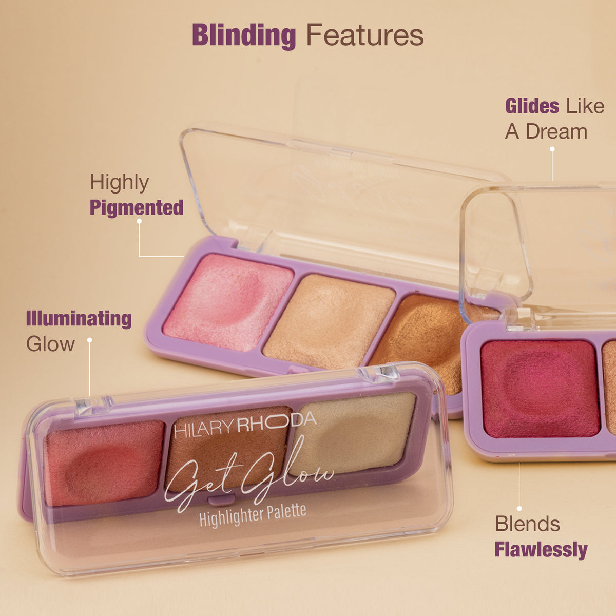 Hilary Rhoda Get Glow Highlighter Palette (Shade 03)