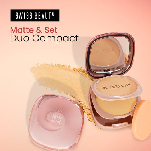 Swiss Beauty Matte & Set Duo Compact (04Honey)
