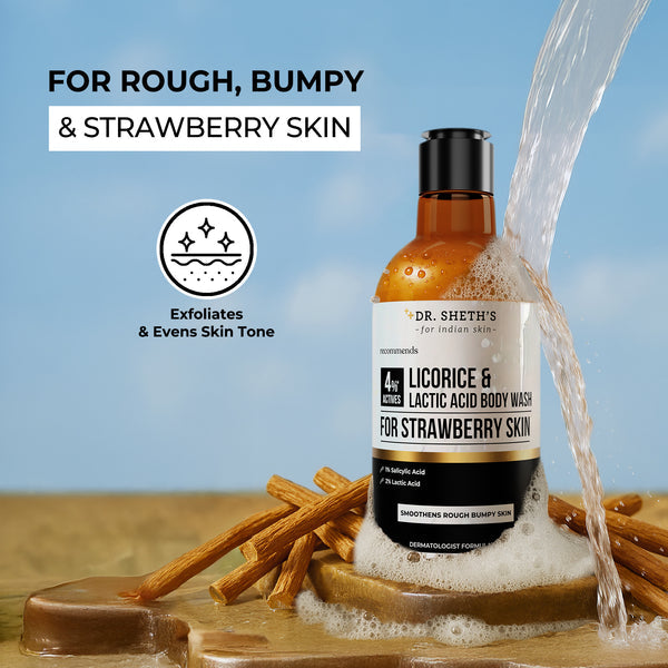 Dr. Sheth's Licorice & Lactic Acid Body Wash - 250ml