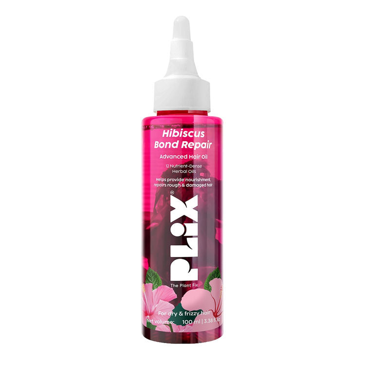 Plix Hibiscus Bond Repair Advanced Hair Oil (For Targeted Repair of Rough & Damaged Hair)