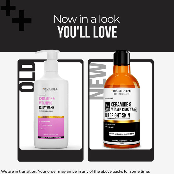 Dr. Sheth's Ceramide & Vitamin C Body Wash - 250ml
