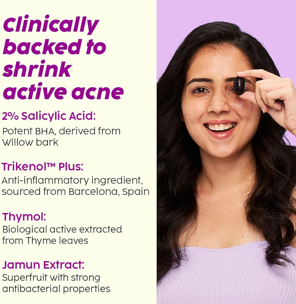 Plix Jamun Acne Spot Corrector Gel For Active Acne, Quick Fix For Blemishes