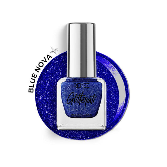 RENEE Glitterati Nail Paint (15  Blue Nova)