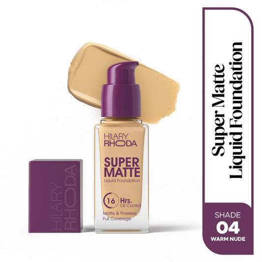 Hilary Rhoda Super Matte Liquid Foundation 04 Warm Beige