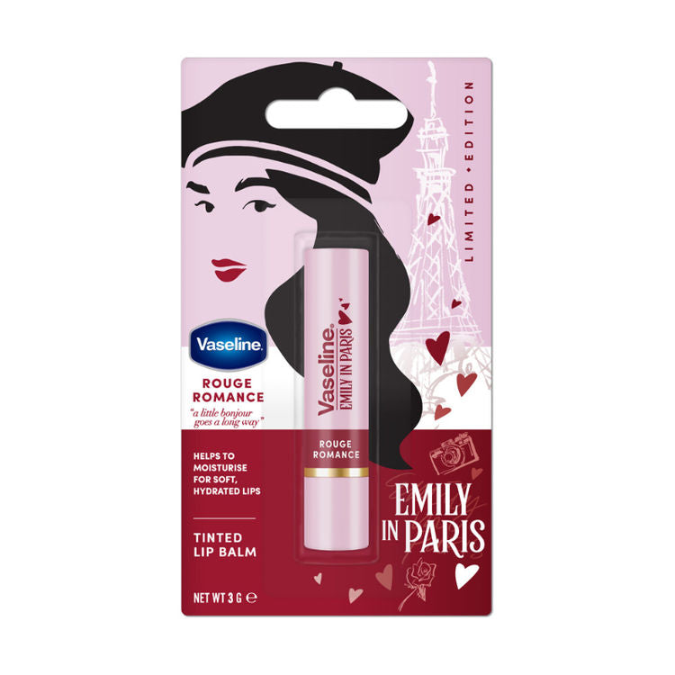 Vaseline Emily In Paris Tinted Lip Balm Stick - Rouge Romance
(3g)