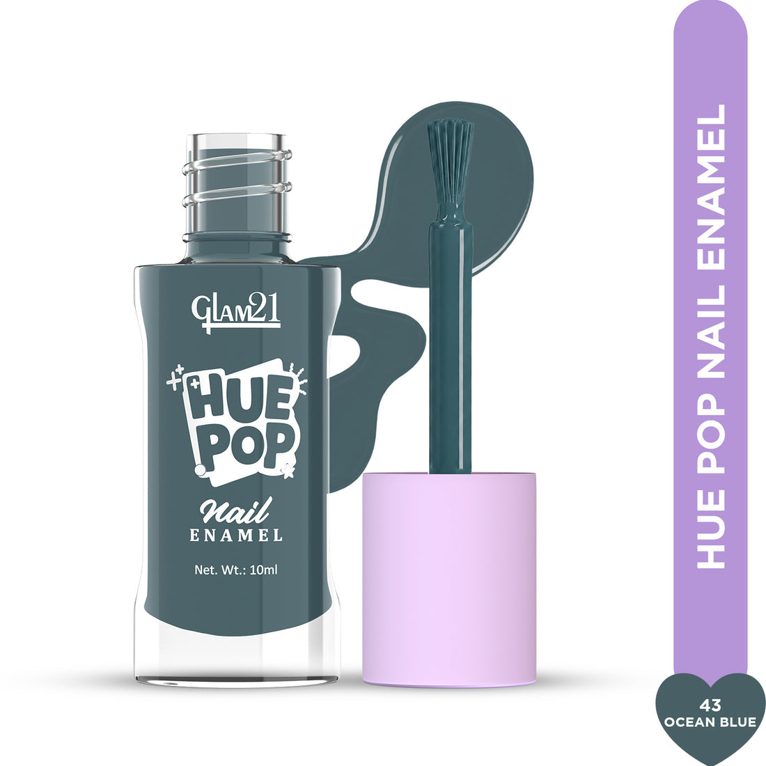 Glam21 Hue Pop Nail Paint / 43 Ocean Blue