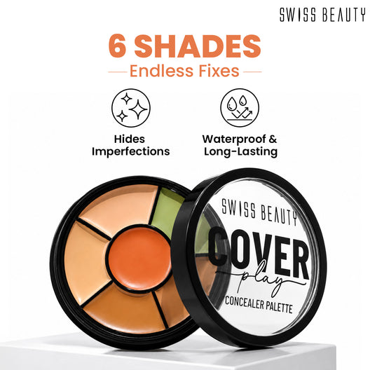Swiss beauty Cover Play Concealer Palette / Light to Medium