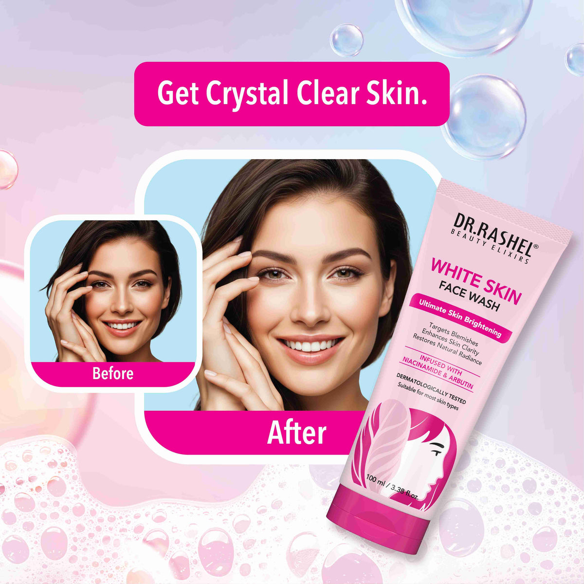 Dr Rashel White Skin Face Wash 50ml