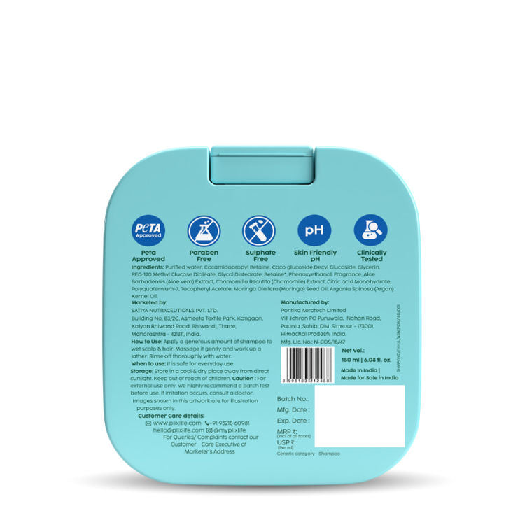 PlixKids Happy Hair Gentle Shampoo For Gentle Cleansing
(180ml)