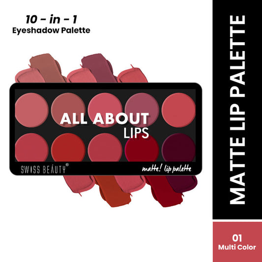 Swiss Beauty All About Lip Palette - Colors 01