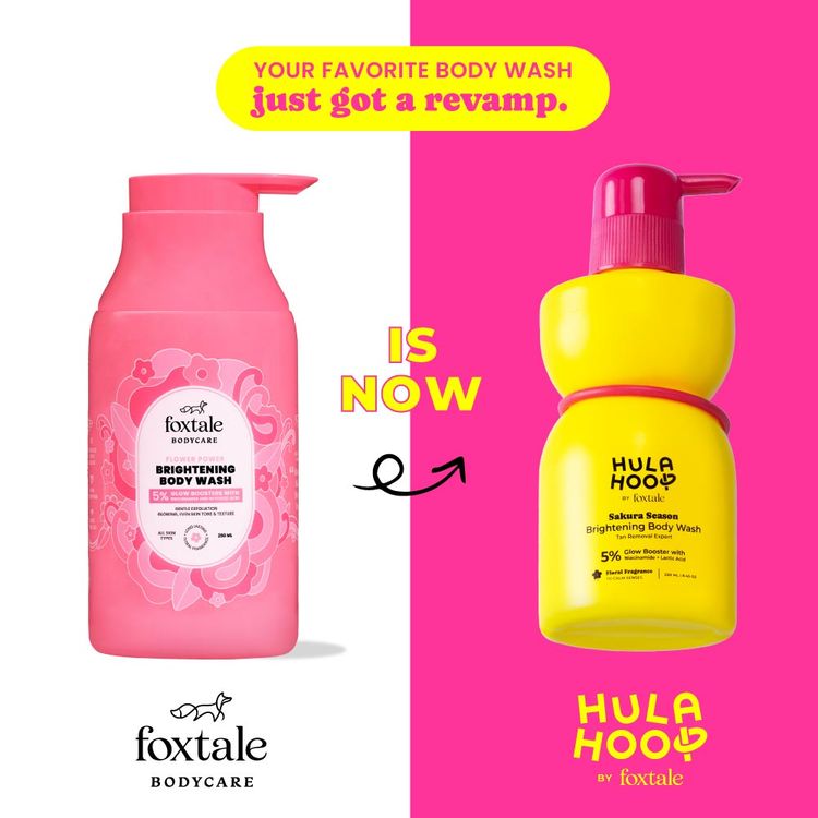 Foxtale Hula Hoop Brightening Body Wash by Foxtale , Exfoliates & Reduces Tan
(250ml)
