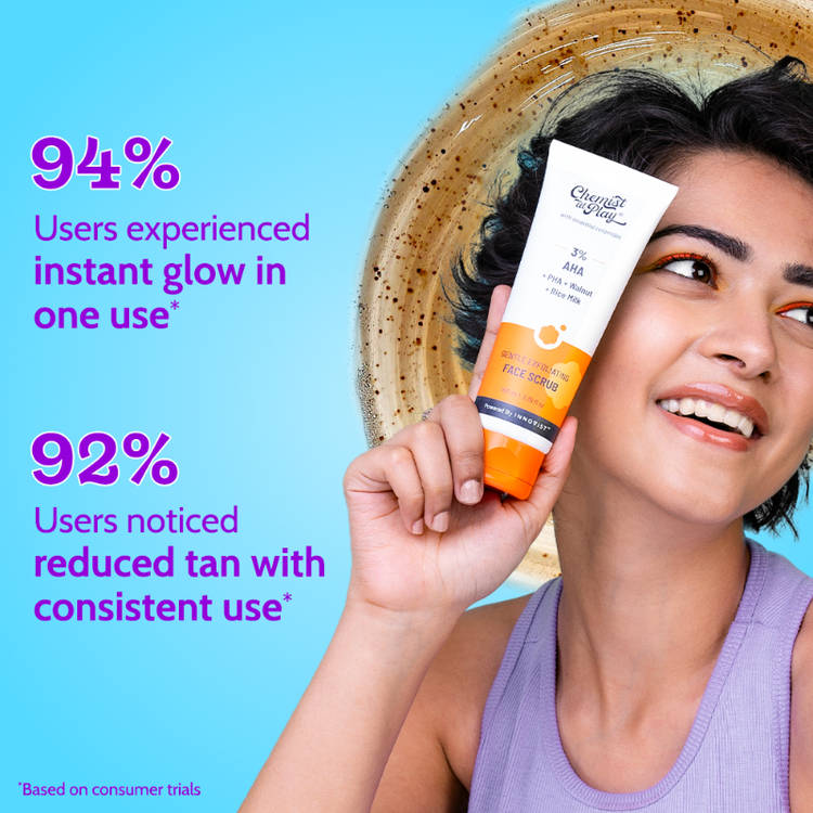Chemist at Play 3% AHA Gentle Exfoliating Face Scrub For Dead Skin & Blackheads (100ml)